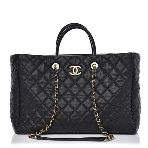 Chanel Large Chic Caviar Shopping Tote 